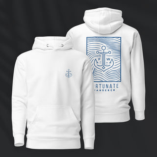 Low Tide Hoodie | White Cerulean