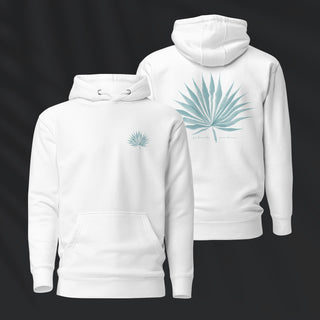 Agave Palm Hoodie | White