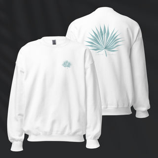 Agave Palm Pullover | White