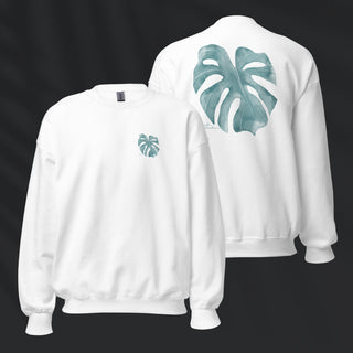 Monstera Pullover | White