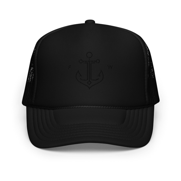 The Trucker | Onyx, Black Thread