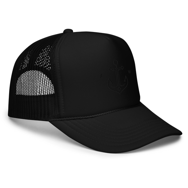 The Trucker | Onyx, Black Thread