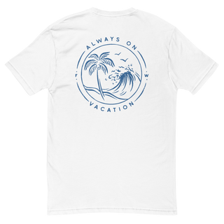 Vacation Tee | White Cerulean