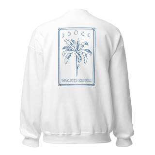 Palm Moon Pullover | White Cerulean