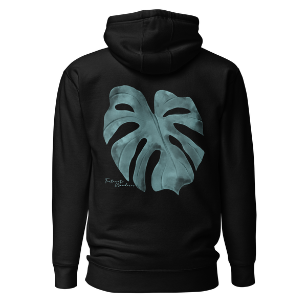 Monstera Hoodie | Black Onyx