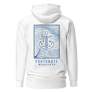 Low Tide Hoodie | White Cerulean