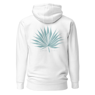 Agave Palm Hoodie | White